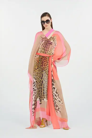 Roberto Cavalli Cavalli Pop Print Silk Kaftan | Thumbnail 7
