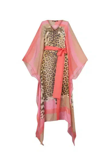 Roberto Cavalli Cavalli Pop Print Silk Kaftan | Thumbnail 1
