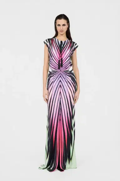 Roberto Cavalli Ray Of Paradise Print Maxi Dress | Thumbnail 2 Roberto Cavalli Ray Of Paradise Print Maxi Dress | Thumbnail 2