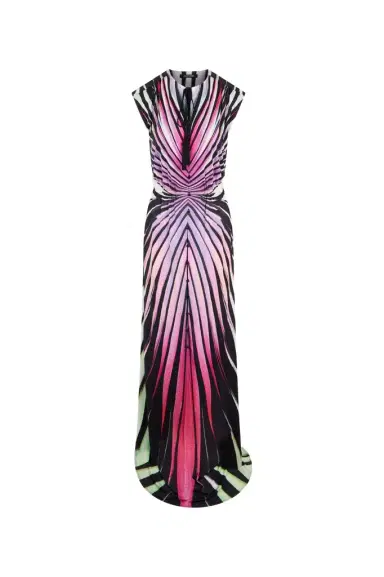 Roberto Cavalli Ray Of Paradise Print Maxi Dress | Thumbnail 1 Roberto Cavalli Ray Of Paradise Print Maxi Dress | Thumbnail 1