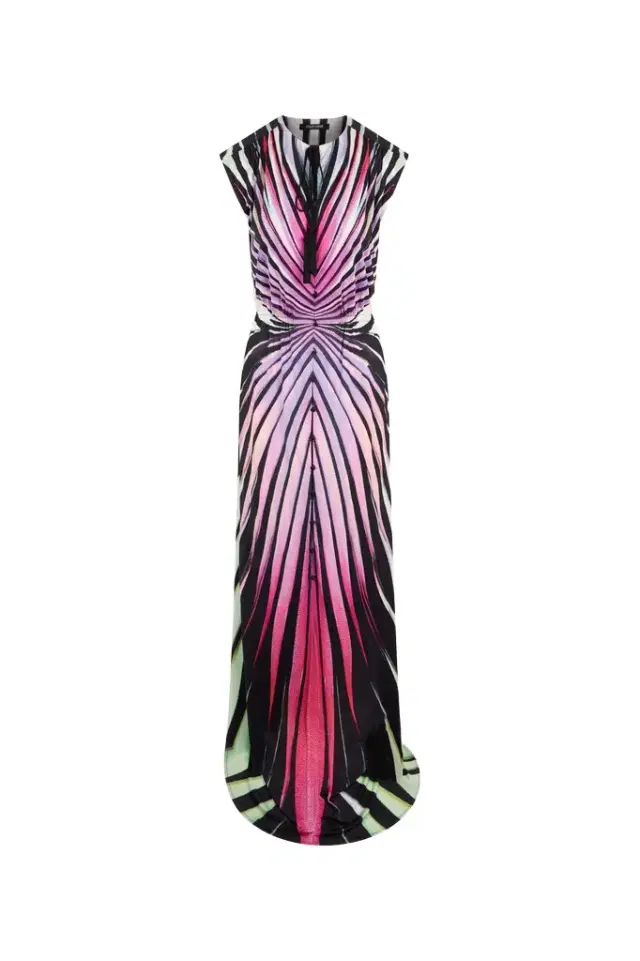 Ray Of Paradise Print Maxi Dress