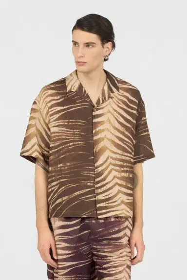 Roberto Cavalli Natural Barb Print Shirt | Thumbnail 2 Roberto Cavalli Natural Barb Print Shirt | Thumbnail 2