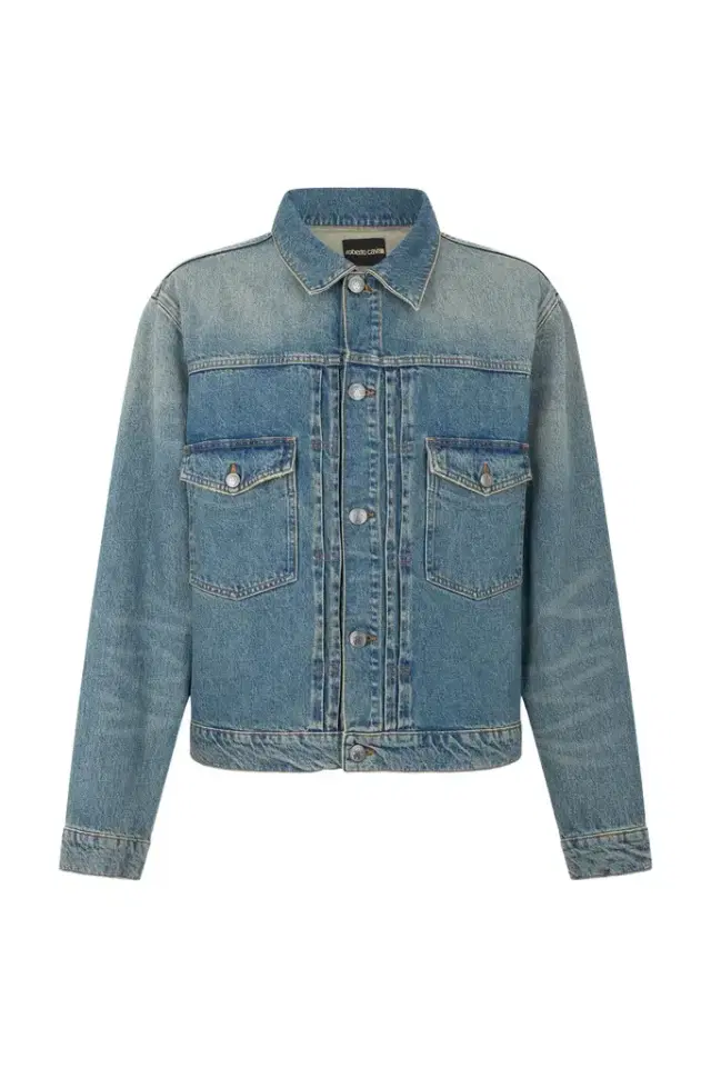 Roberto Cavalli Blue Denim Jacket