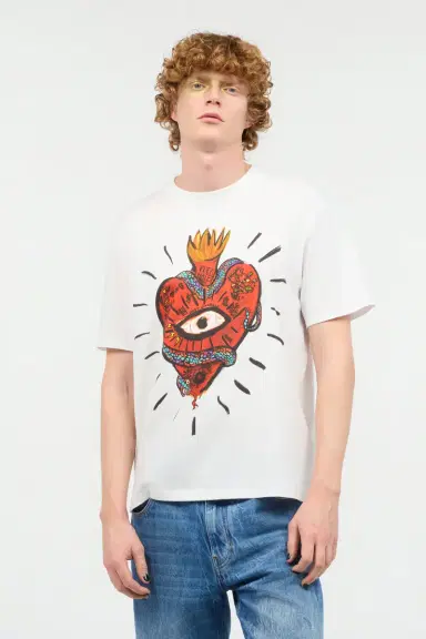 Roberto Cavalli T-Shirt With Heart | Thumbnail 2