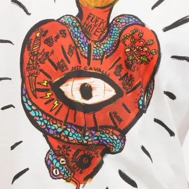 Roberto Cavalli T-Shirt With Heart | Thumbnail 4