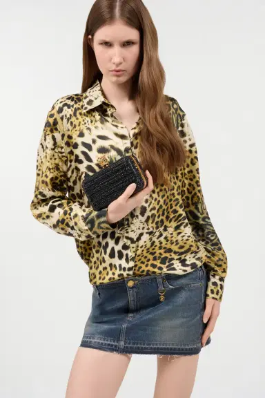 Roberto Cavalli Clutch With Rhinestones And Tigers | Thumbnail 2 Roberto Cavalli Clutch With Rhinestones And Tigers | Thumbnail 2