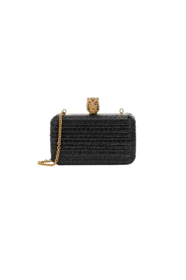 Roberto Cavalli Clutch With Rhinestones And Tigers | Thumbnail 1 Roberto Cavalli Clutch With Rhinestones And Tigers | Thumbnail 1