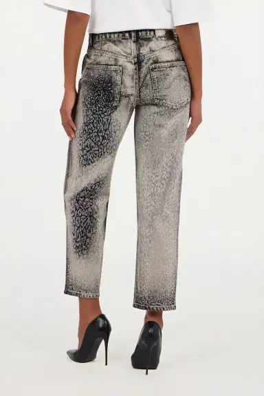 Roberto Cavalli Jeans with Faded Effect and Rhinestones | Thumbnail 3