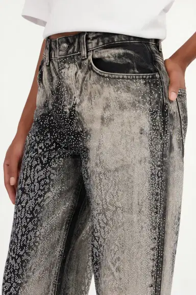Roberto Cavalli Jeans with Faded Effect and Rhinestones | Thumbnail 5