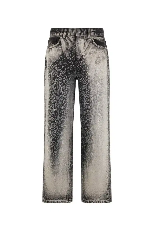 Roberto Cavalli Jeans with Faded Effect and Rhinestones