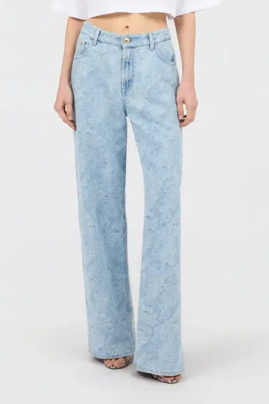 Roberto Cavalli Wide-Leg Denim Trousers | Thumbnail 2 Roberto Cavalli Wide-Leg Denim Trousers | Thumbnail 2