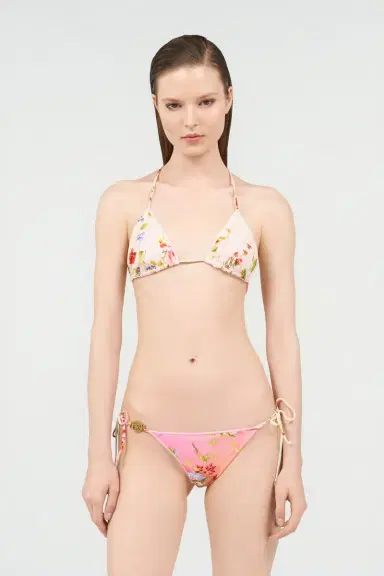 Roberto Cavalli Miami Flowers Print Top Bikini | Thumbnail 2