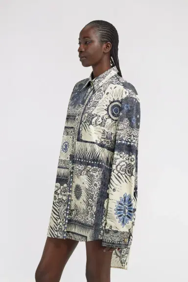 Roberto Cavalli Bandana Print Dress Shirt | Thumbnail 4
