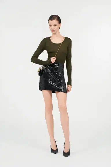 Roberto Cavalli Sequin Mini Skirt | Thumbnail 7