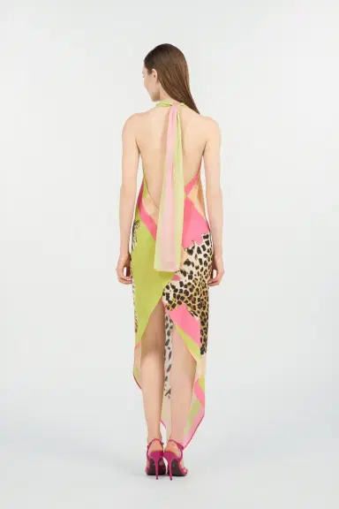 Roberto Cavalli Cavalli Pop Print Silk Dress | Thumbnail 3