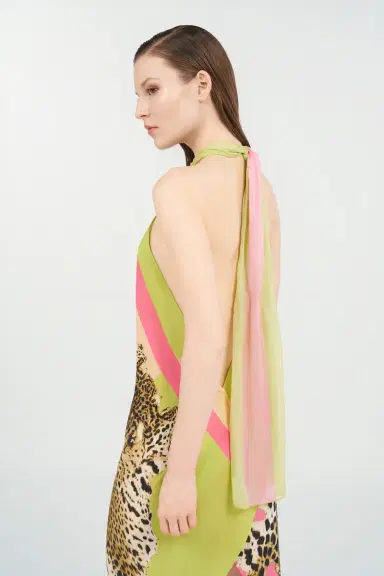 Roberto Cavalli Cavalli Pop Print Silk Dress | Thumbnail 6