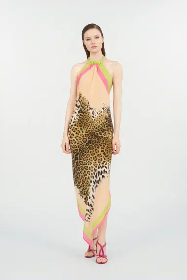 Roberto Cavalli Cavalli Pop Print Silk Dress | Thumbnail 7