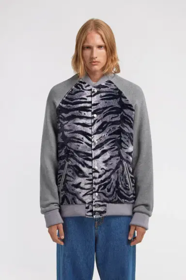 Roberto Cavalli Zebra print sweatshirt with buttons | Thumbnail 2