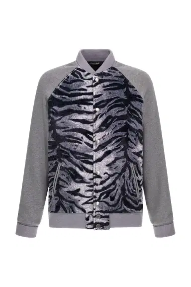 Roberto Cavalli Zebra print sweatshirt with buttons | Thumbnail 1