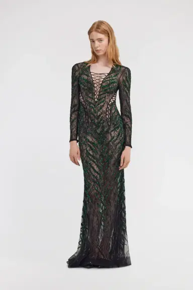 Roberto Cavalli Lace Maxi Dress | Thumbnail 2