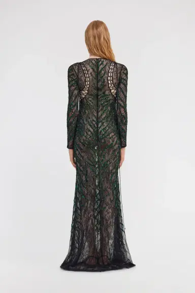Roberto Cavalli Lace Maxi Dress | Thumbnail 3