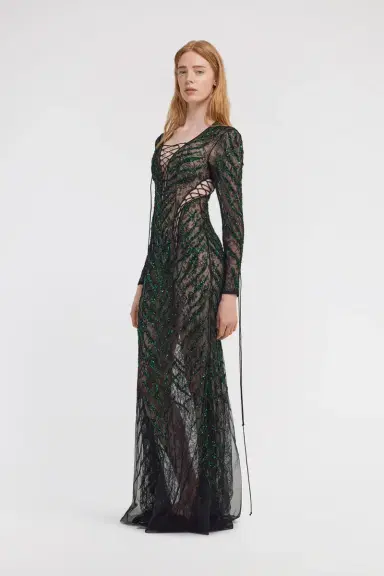 Roberto Cavalli Lace Maxi Dress | Thumbnail 4