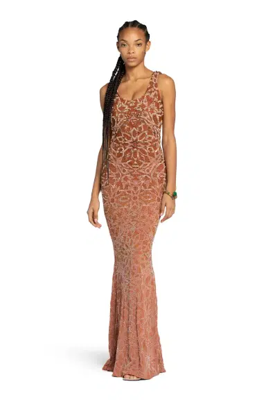 Roberto Cavalli Bead-Embellished Maxi Dress | Thumbnail 2