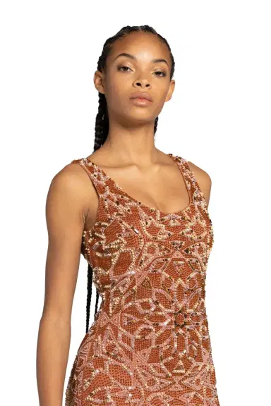 Roberto Cavalli Bead-Embellished Maxi Dress | Thumbnail 4