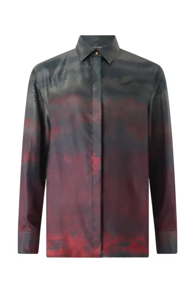 Roberto Cavalli Silk Shirt With A Mottled Effect