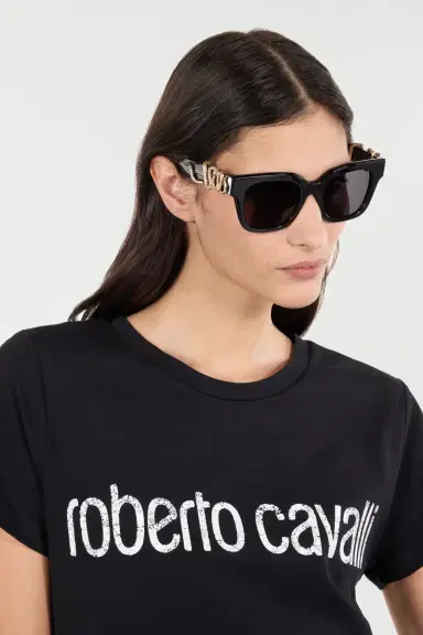 Roberto Cavalli Exclusive model with casting tecnique manufactured temples | Thumbnail 2