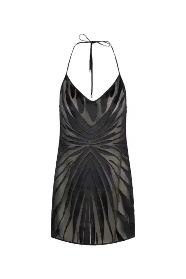 Roberto Cavalli Mini Slip Dress With Ray Devoré Print | Thumbnail 1 Roberto Cavalli Mini Slip Dress With Ray Devoré Print | Thumbnail 1