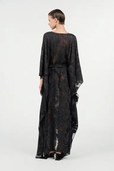 Roberto Cavalli Sheer Silk Kaftan in Ornamental | Thumbnail 3 Roberto Cavalli Sheer Silk Kaftan in Ornamental | Thumbnail 3