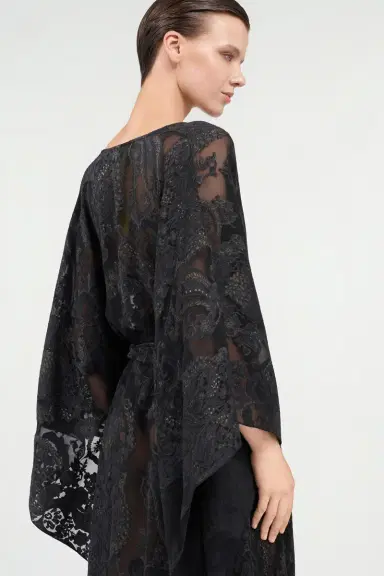 Roberto Cavalli Sheer Silk Kaftan in Ornamental | Thumbnail 6 Roberto Cavalli Sheer Silk Kaftan in Ornamental | Thumbnail 6