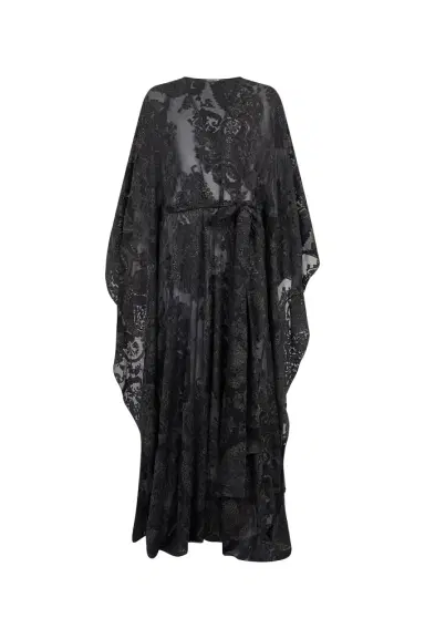 Roberto Cavalli Sheer Silk Kaftan in Ornamental | Thumbnail 1 Roberto Cavalli Sheer Silk Kaftan in Ornamental | Thumbnail 1