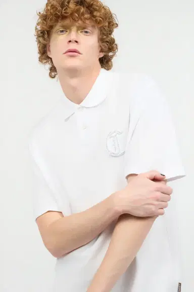 Roberto Cavalli Polo Shirt With Embossed JC Monogram | Thumbnail 4