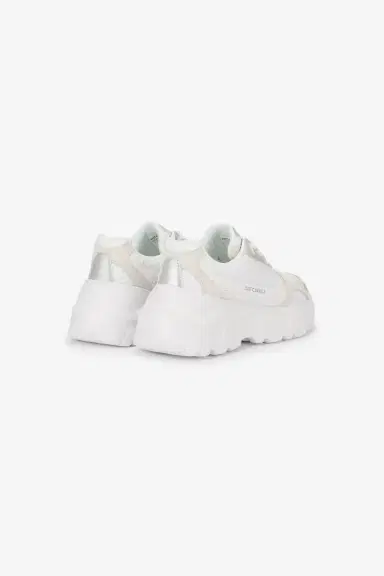 Roberto Cavalli White Chunky Sneakers With Leather Inserts | Thumbnail 3 Roberto Cavalli White Chunky Sneakers With Leather Inserts | Thumbnail 3