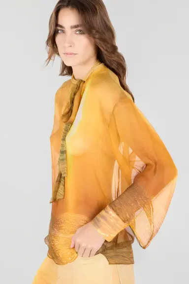 Roberto Cavalli Sunset Print Silk Shirt | Thumbnail 6 Roberto Cavalli Sunset Print Silk Shirt | Thumbnail 6
