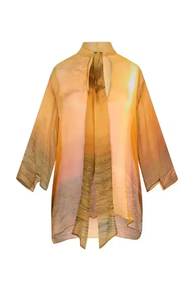 Roberto Cavalli Sunset Print Silk Shirt | Thumbnail 1 Roberto Cavalli Sunset Print Silk Shirt | Thumbnail 1