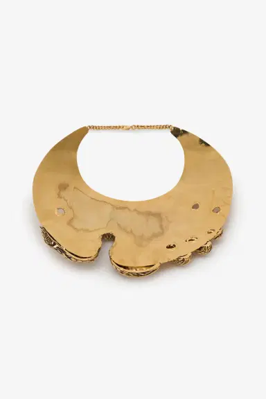 Roberto Cavalli Antique Gold Choker Necklace with Snake | Thumbnail 3