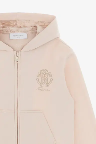 Roberto Cavalli Monogram Zip-Up Hoodie | Thumbnail 3