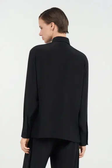 Roberto Cavalli Silk Shirt with Shimmering Detail | Thumbnail 3