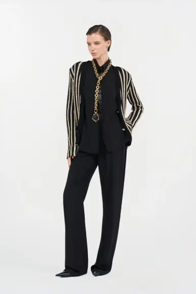 Roberto Cavalli Silk Shirt with Shimmering Detail | Thumbnail 7
