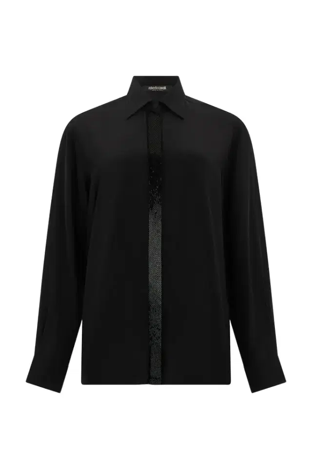 Silk Shirt with Shimmering Detail