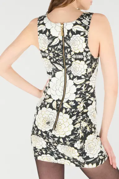 Roberto Cavalli Mini Dress With All-Over Floral Print | Thumbnail 6 Roberto Cavalli Mini Dress With All-Over Floral Print | Thumbnail 6