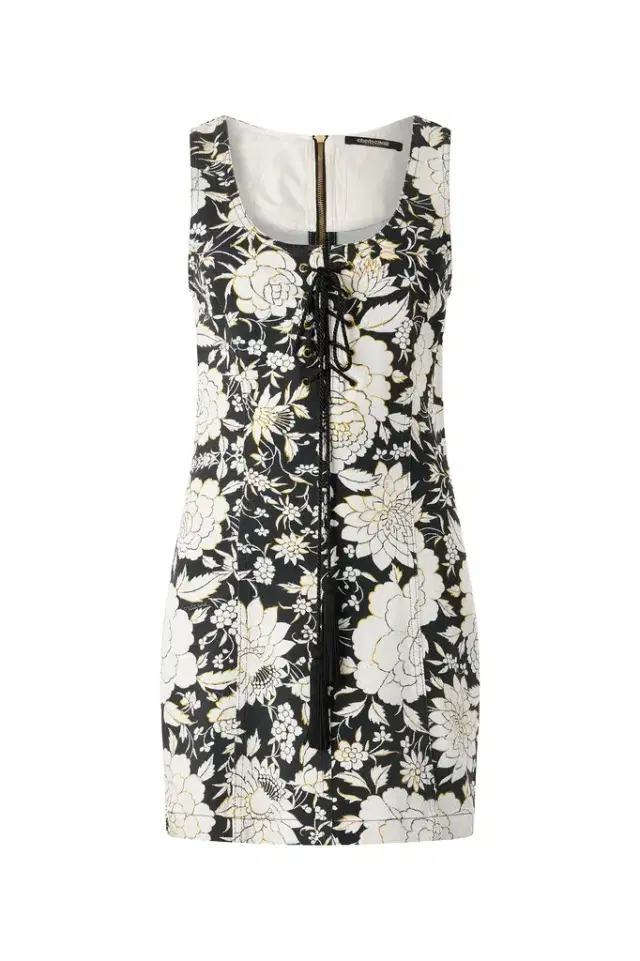 Roberto Cavalli Mini Dress With All-Over Floral Print