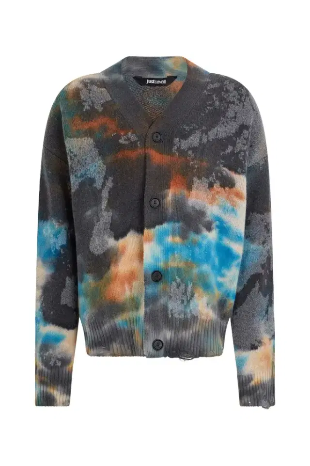 Roberto Cavalli Multicolor sweater with Rusty Stain print