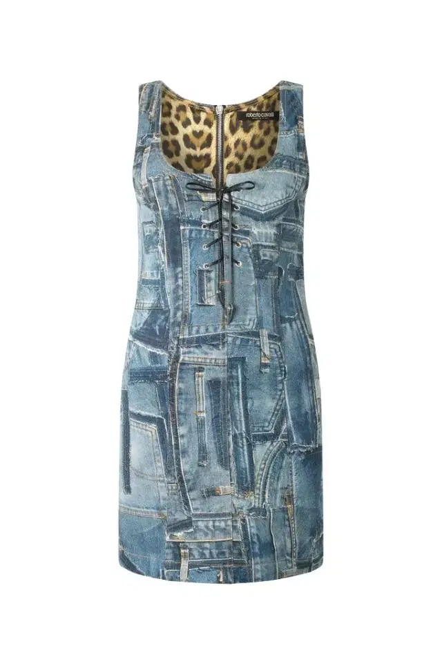 Roberto Cavalli Patchwork Capsule Collection Short Dress