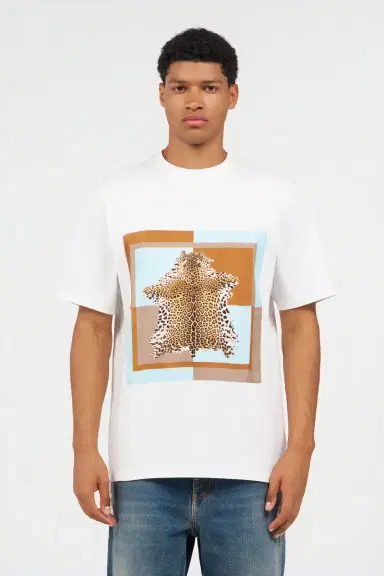 Roberto Cavalli Leopard-print cotton T-shirt | Thumbnail 2