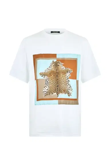 Roberto Cavalli Leopard-print cotton T-shirt | Thumbnail 1