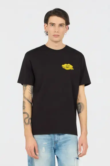 Roberto Cavalli Black T-shirt With Logo | Thumbnail 2